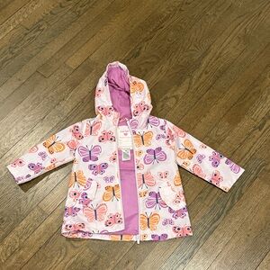 Carter's Pink and Purple Butterfly Hooded Jacket